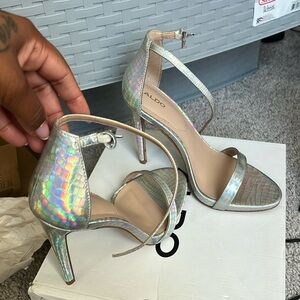 CARRA silver heels